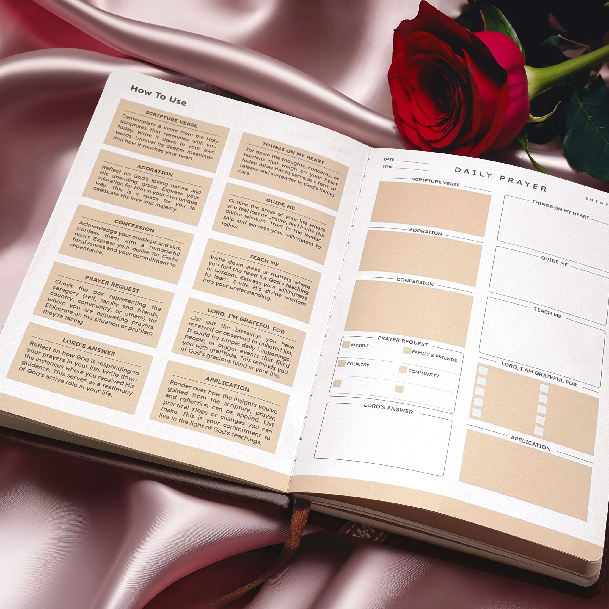 "Hadarah" Leather Prayer Journal