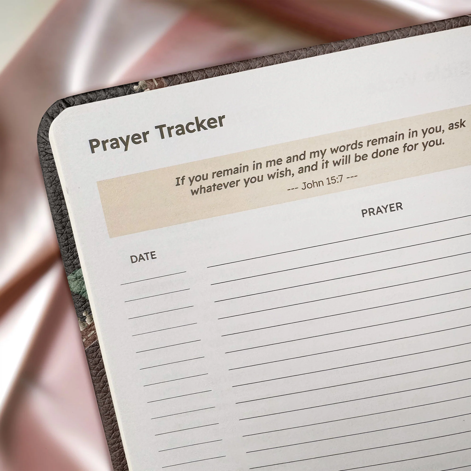 "Hadarah" Leather Prayer Journal