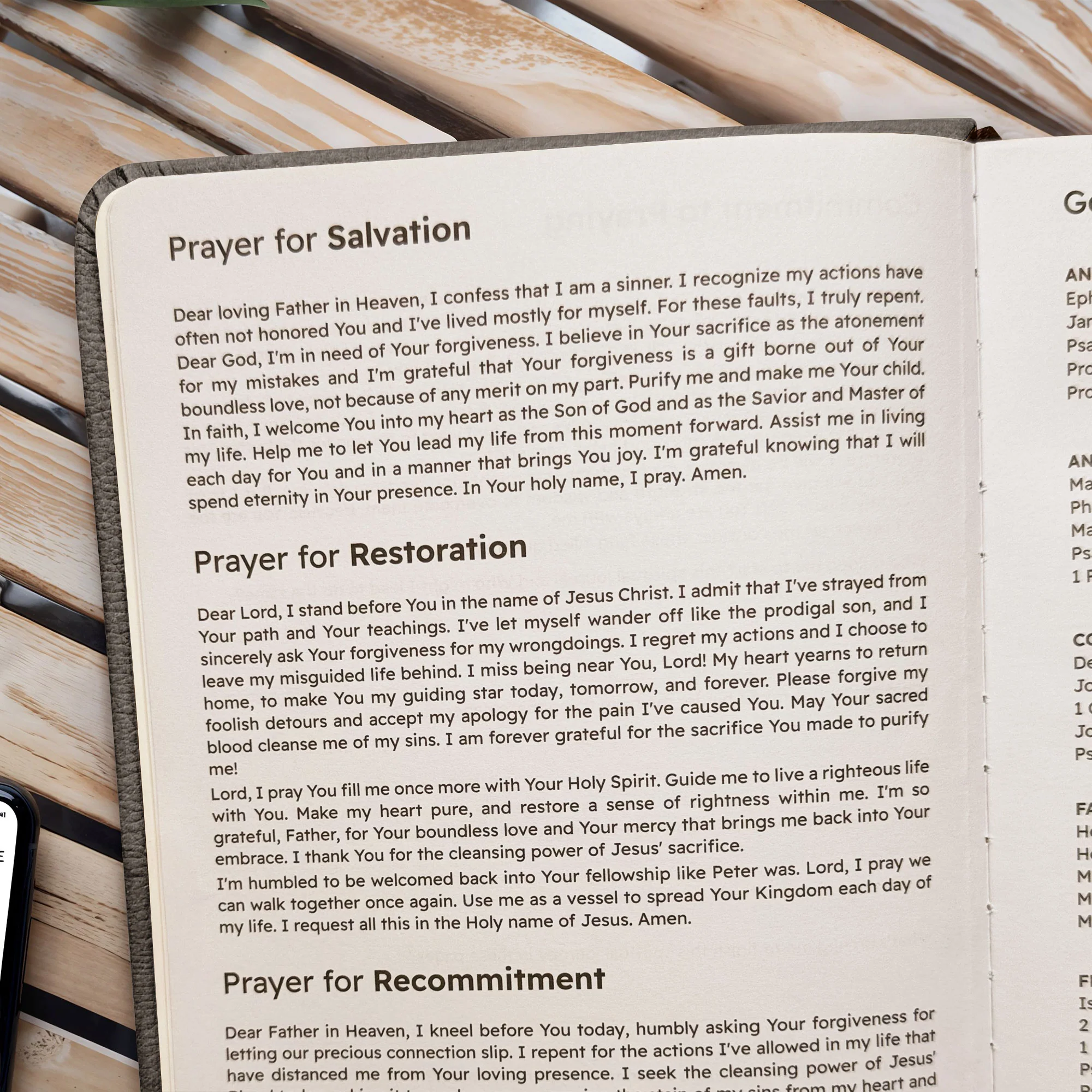 "Ezrah" - Proverbs 16:9 Leather Prayer Journal