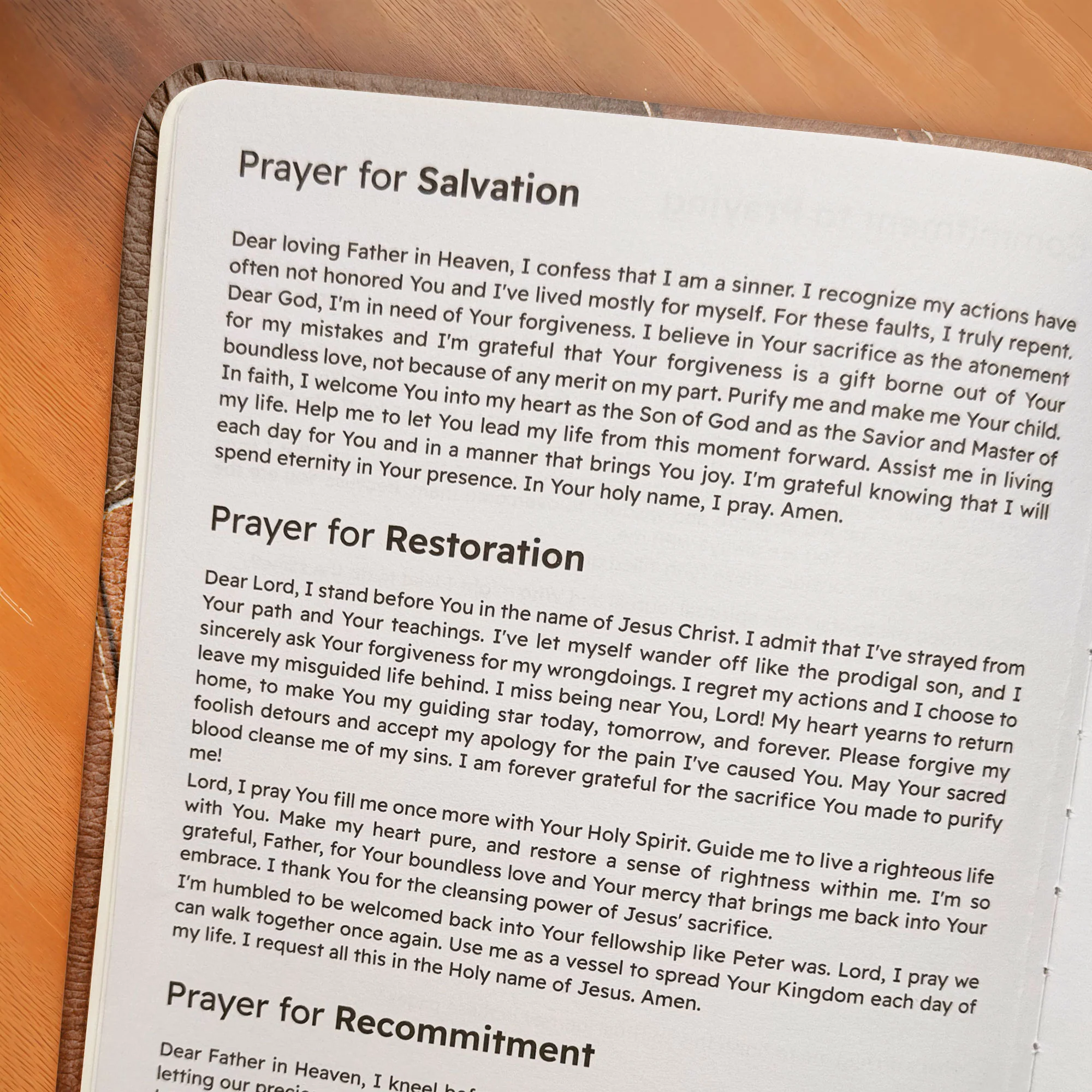 "Neshama" - Psalm 116:2 Leather Prayer Journal