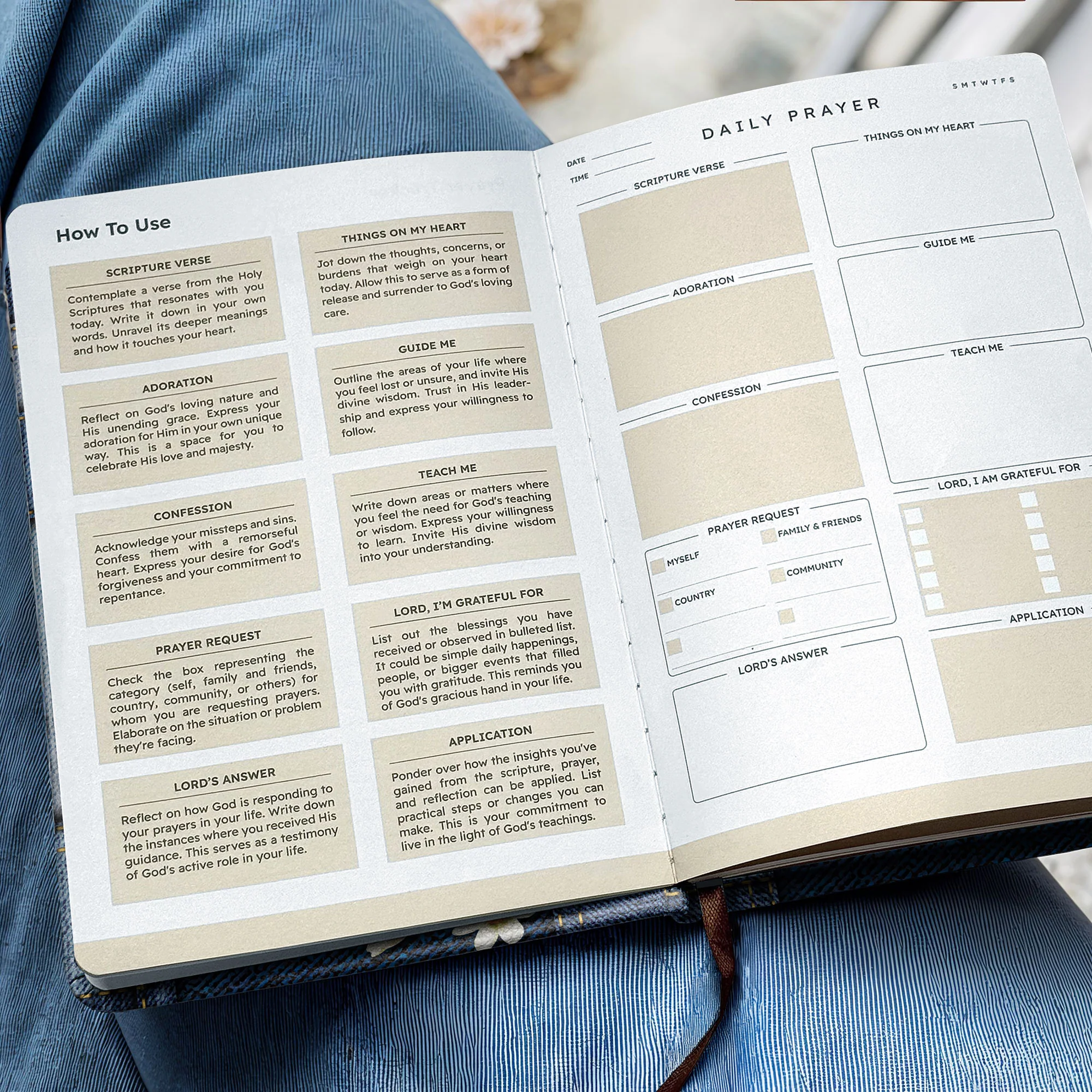 "Selah" - Psalm 46:10 Leather Prayer Journal