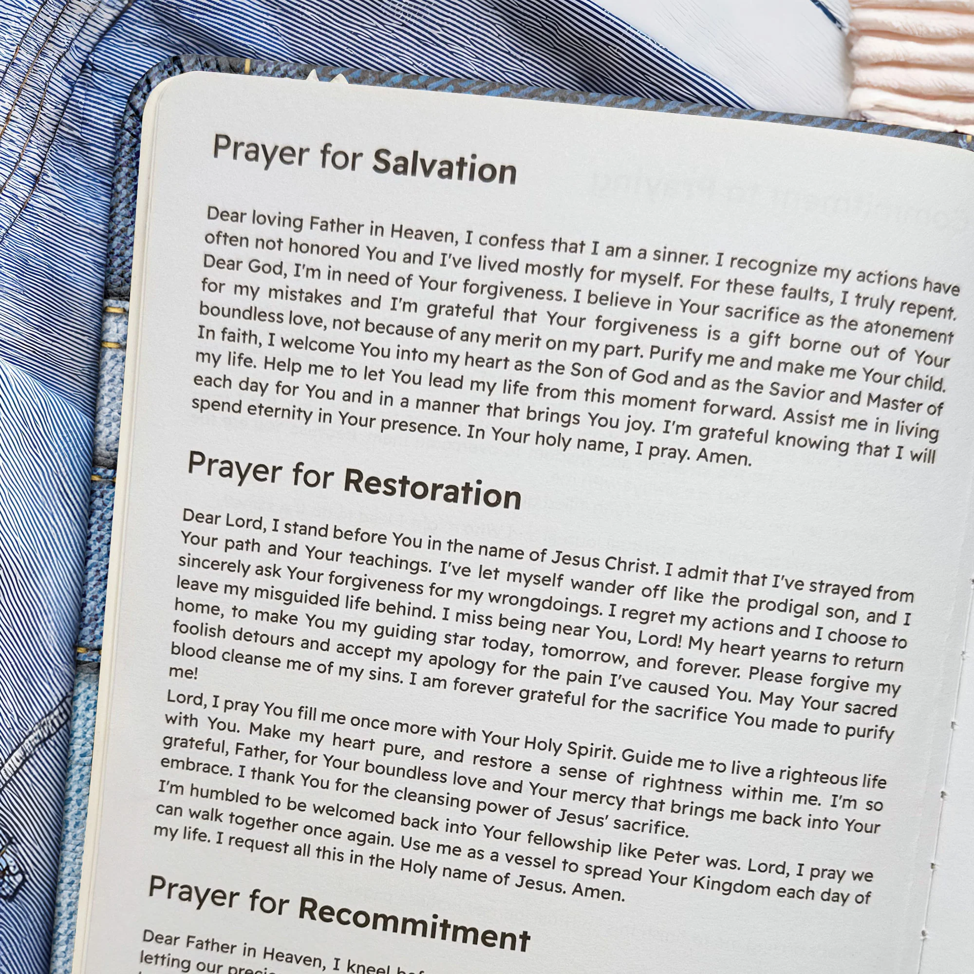 "Selah" - Psalm 46:10 Leather Prayer Journal