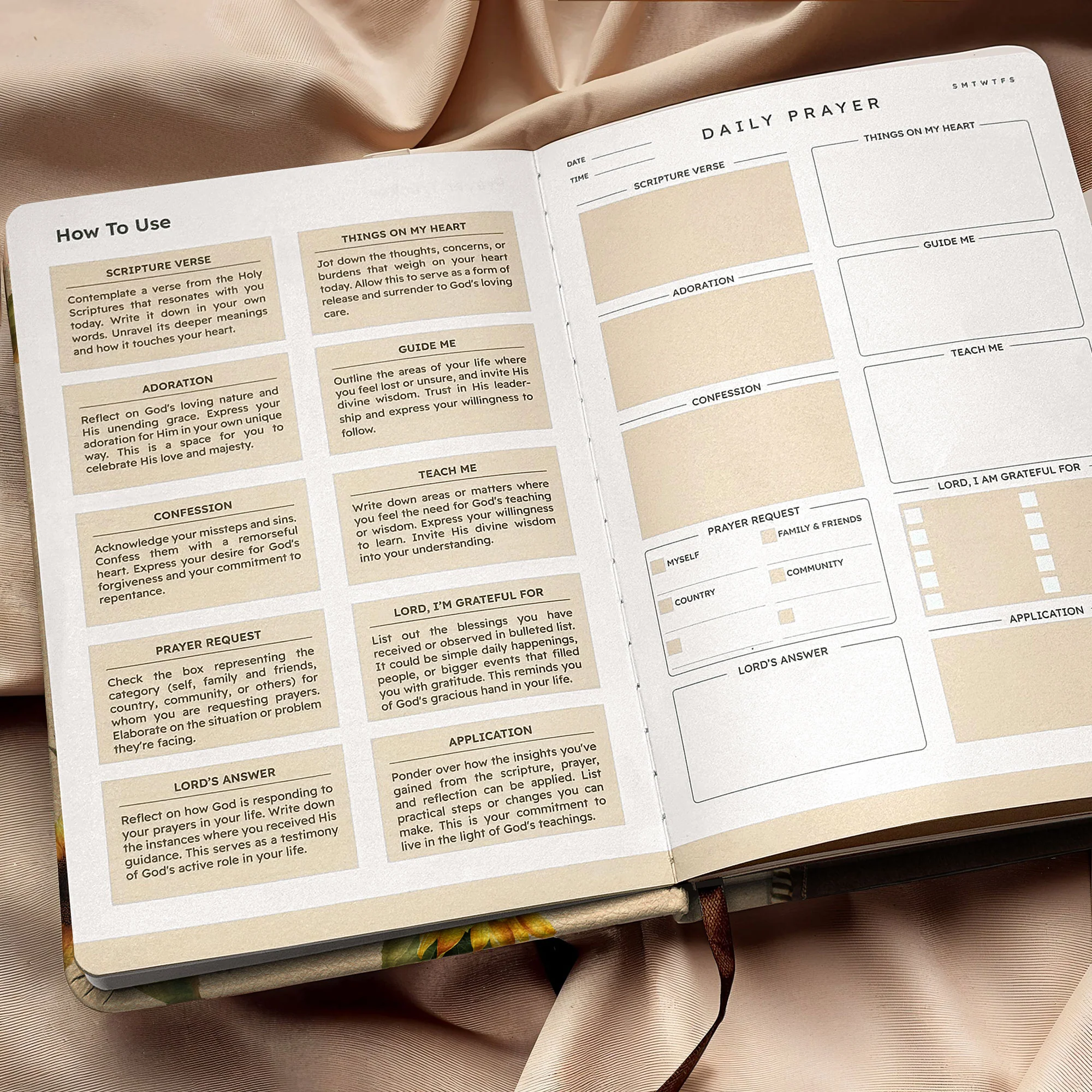 "Gevurah" - Joshua 1:9 Leather Prayer Journal