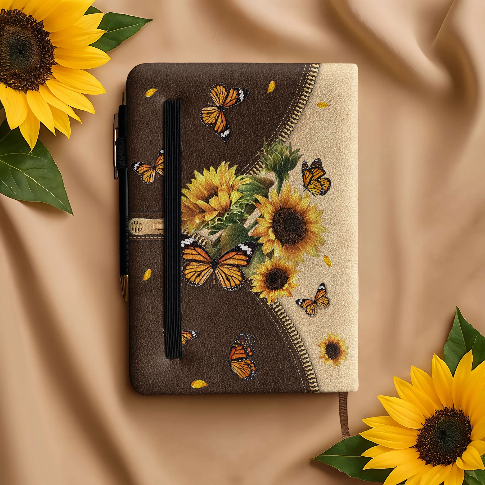 "Gevurah" - Joshua 1:9 Leather Prayer Journal