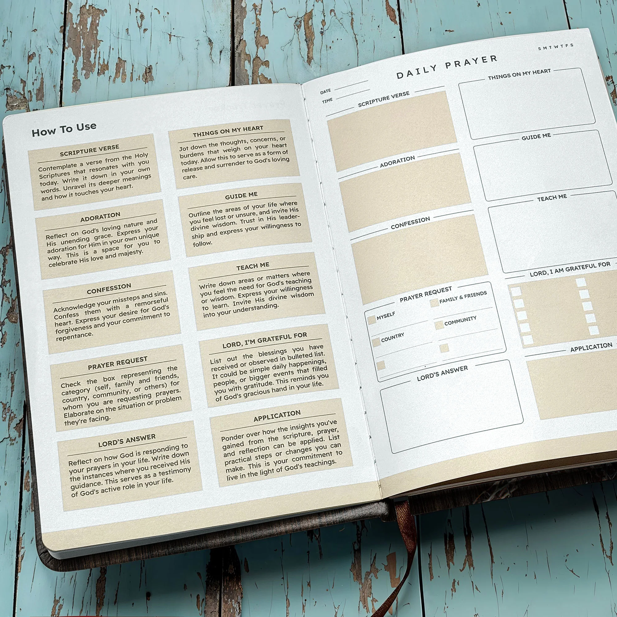 "Nesher" - Isaiah 40:31 Leather Prayer Journal