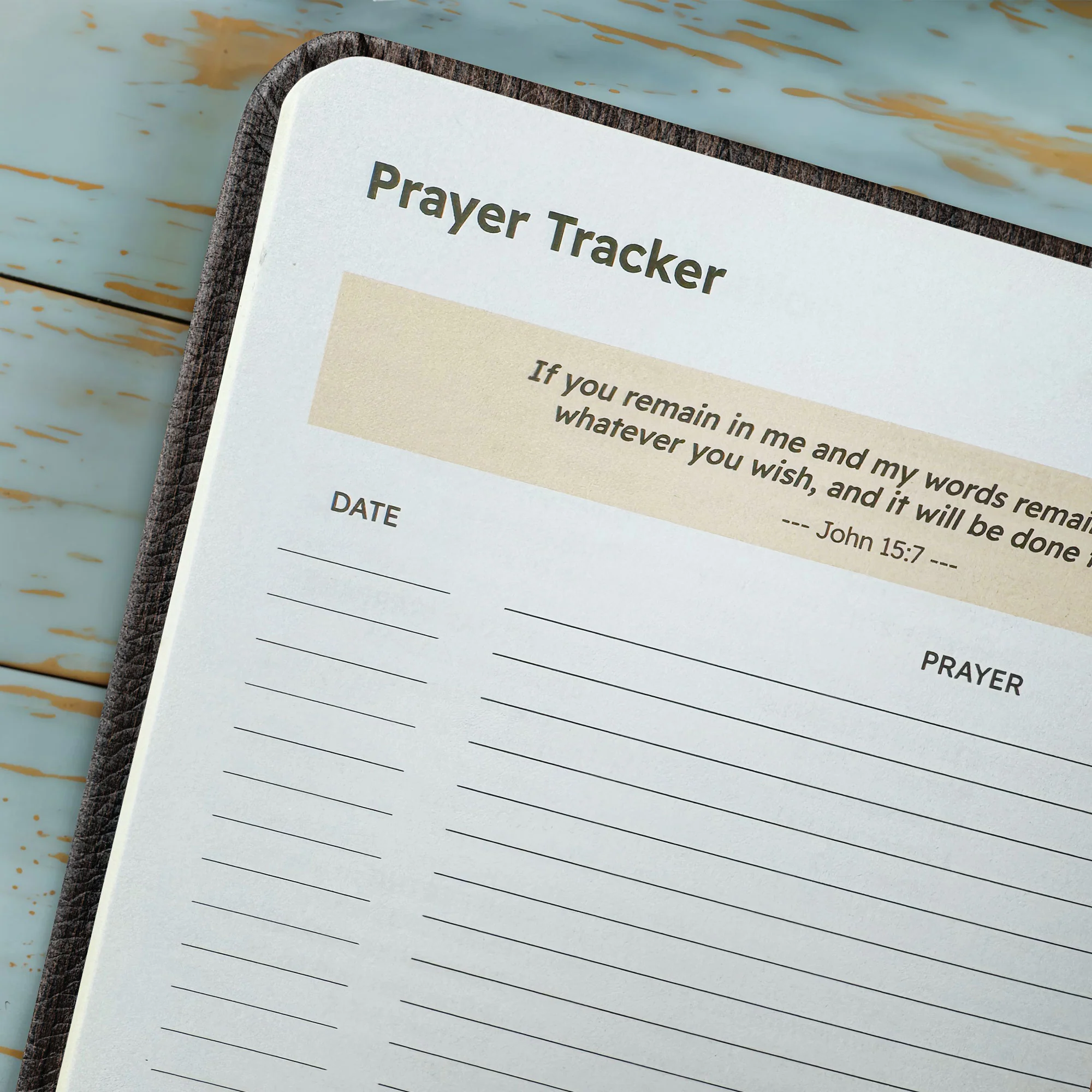 "Nesher" - Isaiah 40:31 Leather Prayer Journal