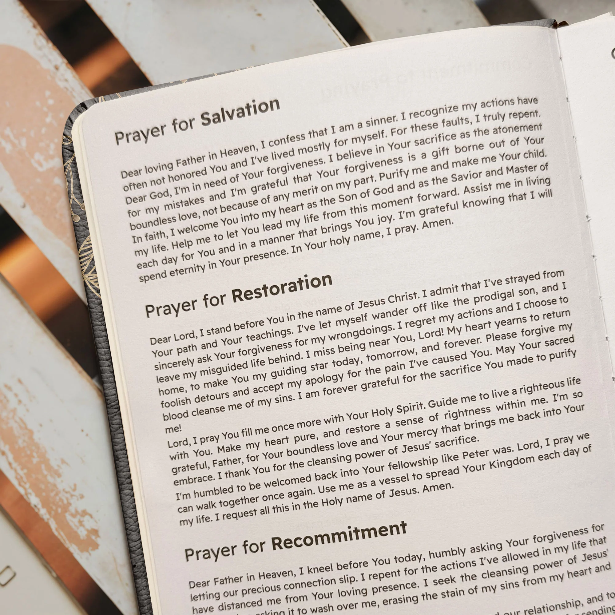 "Rapha" - Isaiah 53:5 Leather Prayer Journal