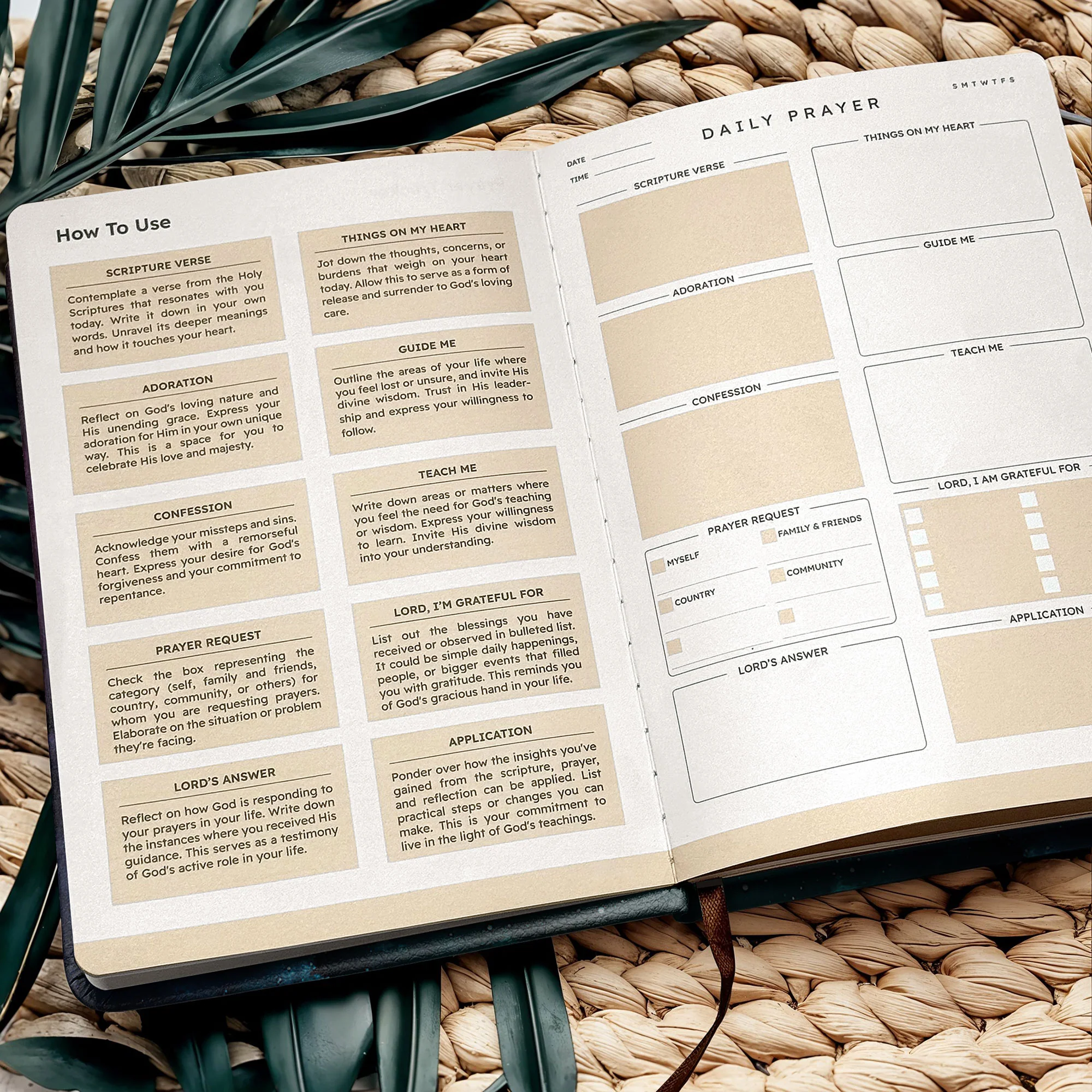 "Koach" - Philippians 4:13 Leather Prayer Journal