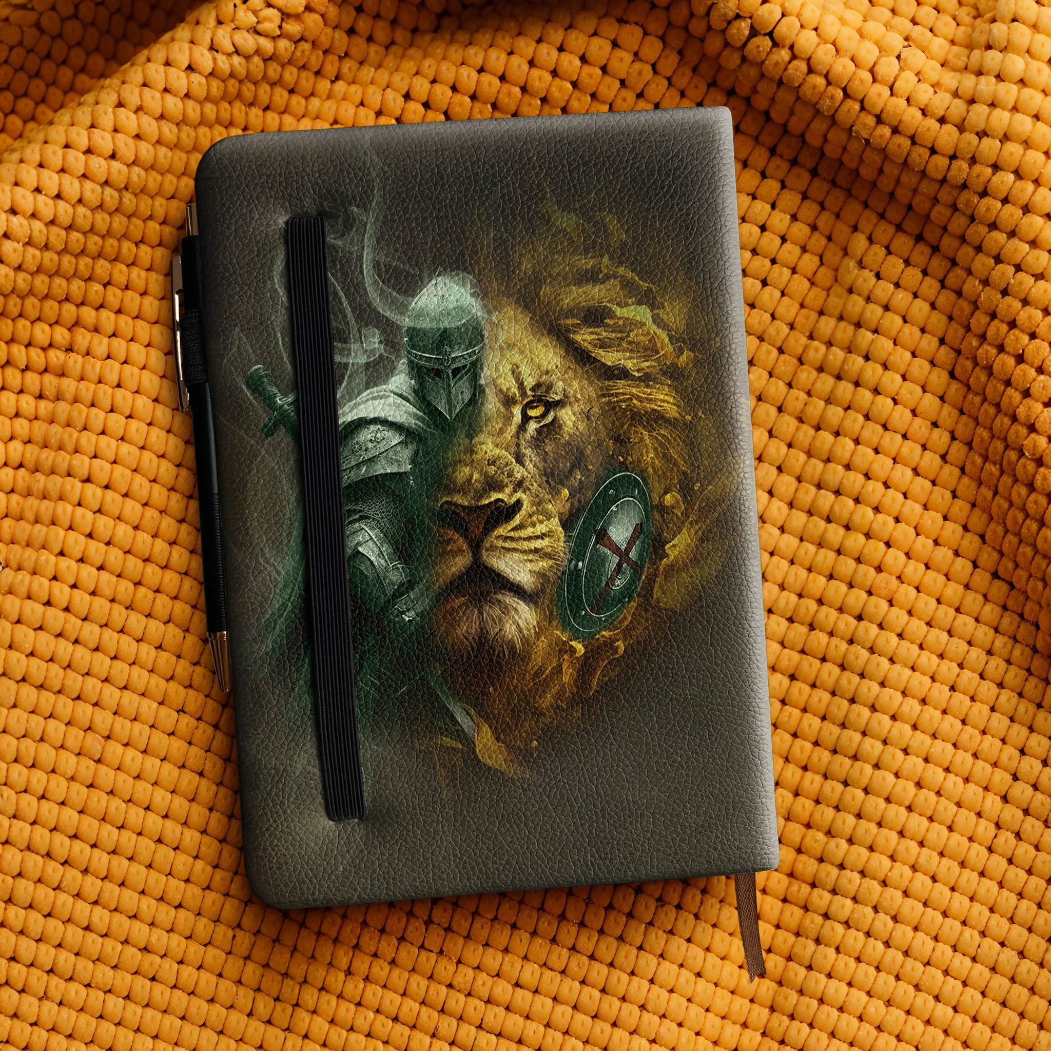 "Immanu" - Psalm 23:4 Leather Prayer Journal