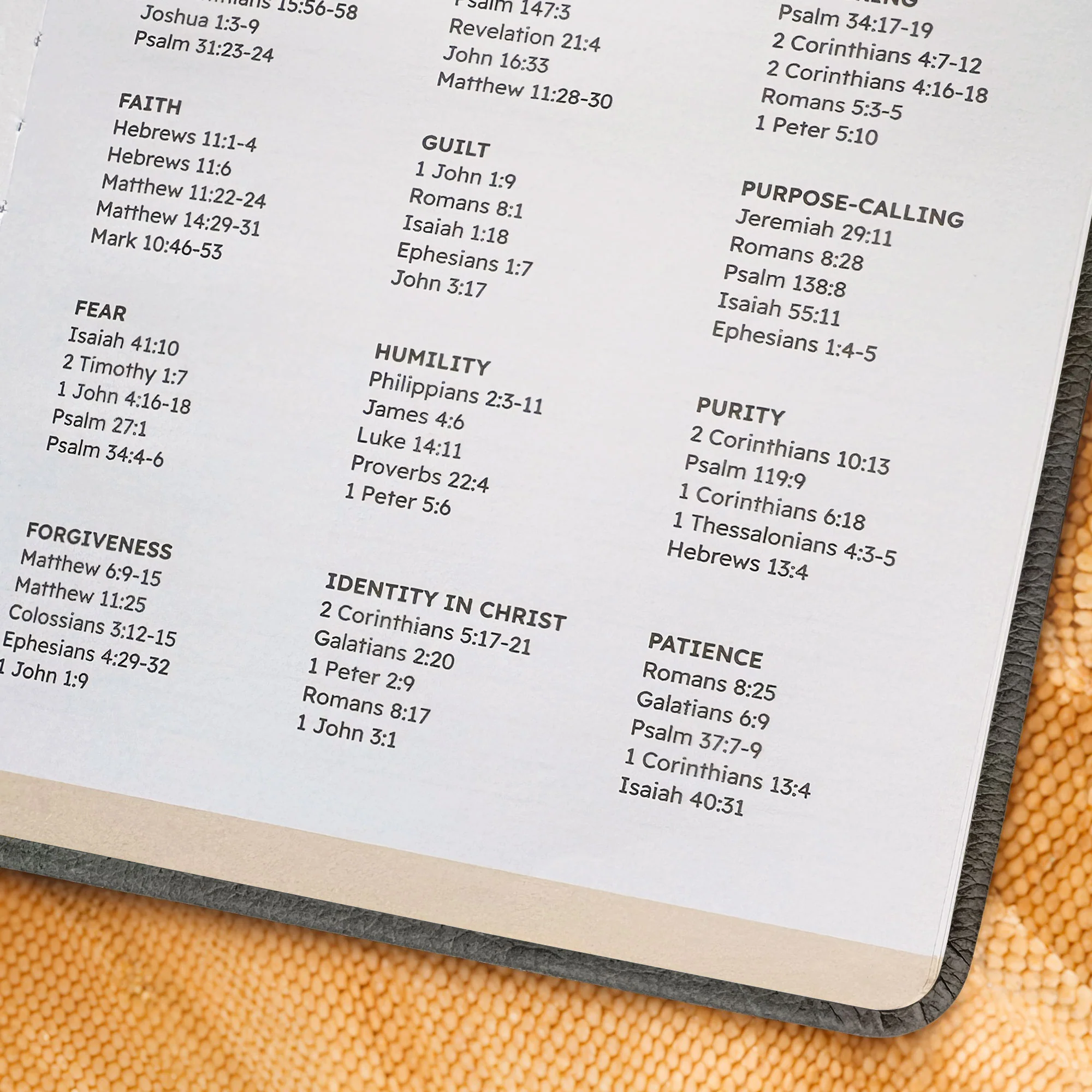 "Immanu" - Psalm 23:4 Leather Prayer Journal