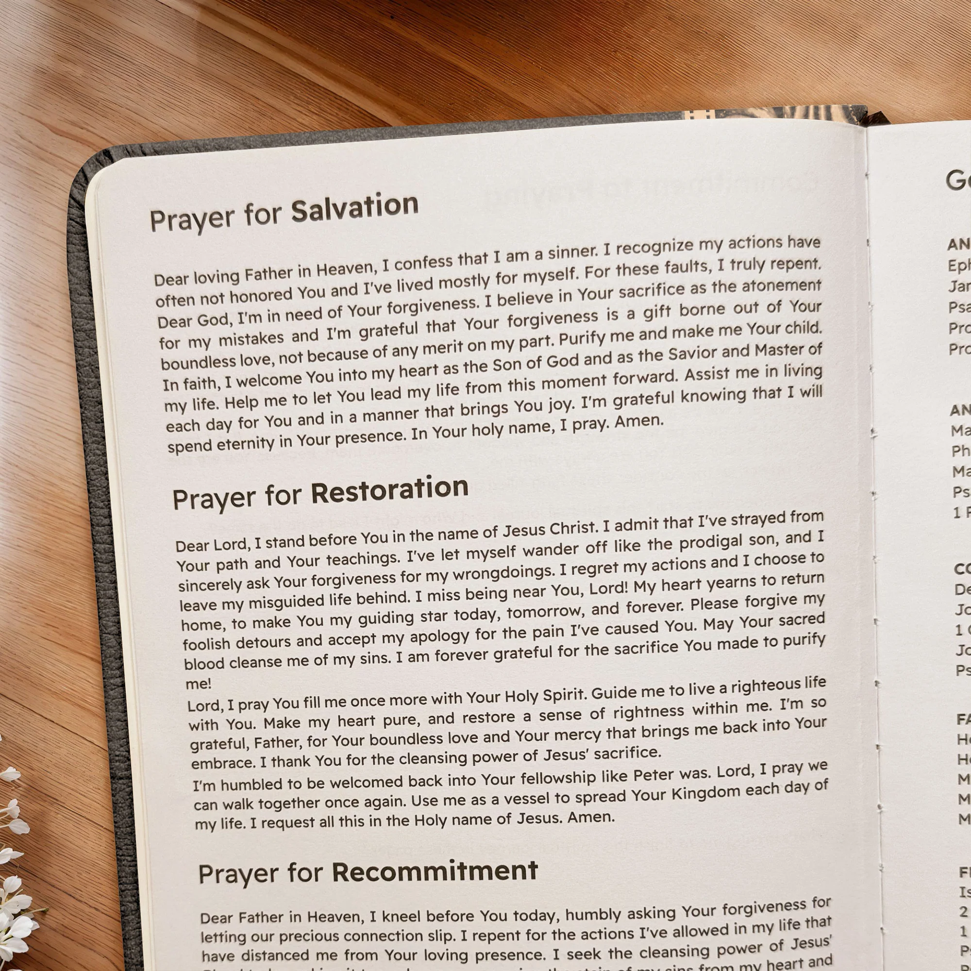 "Chochmah" - Job 34:32 Leather Prayer Journal