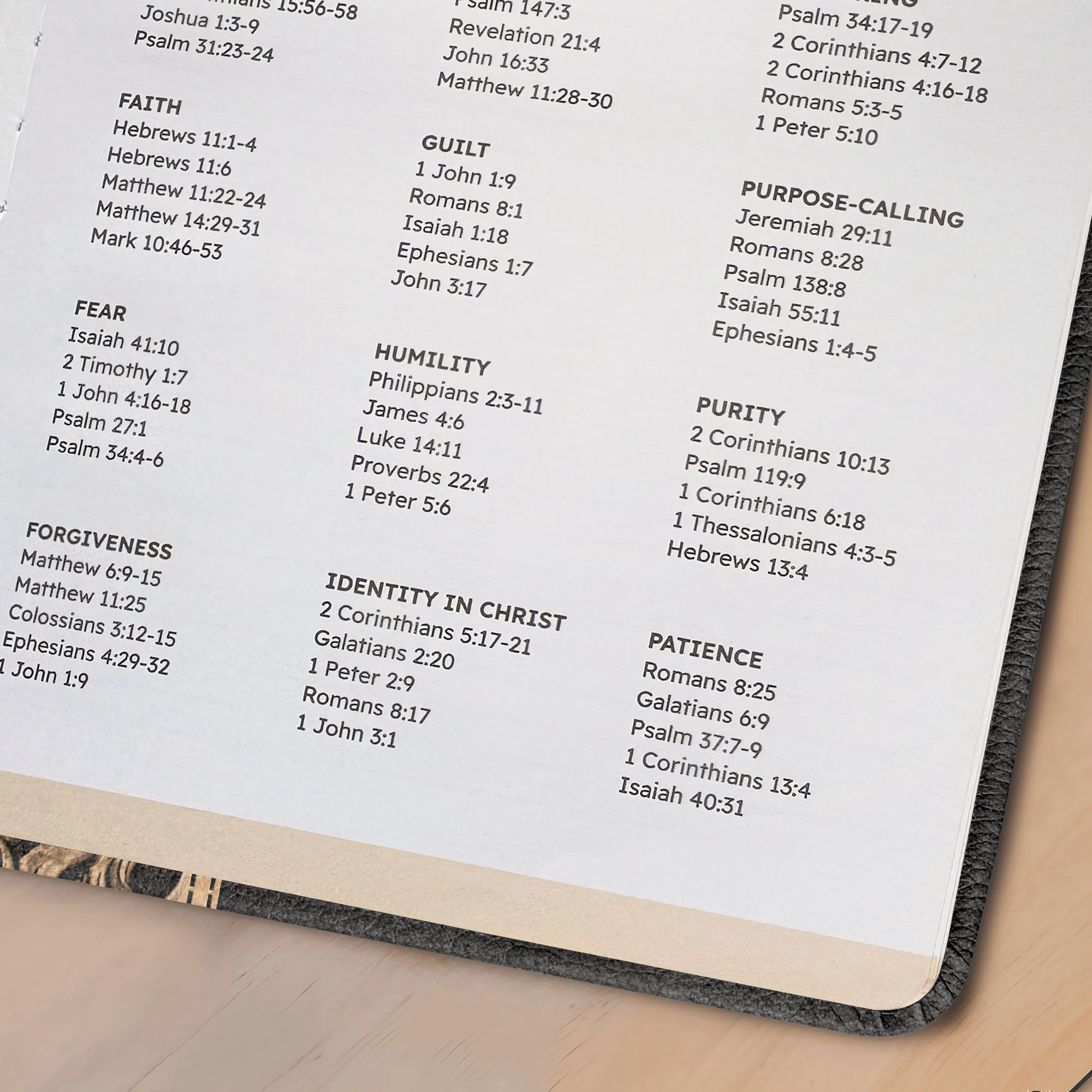 "Chochmah" - Job 34:32 Leather Prayer Journal